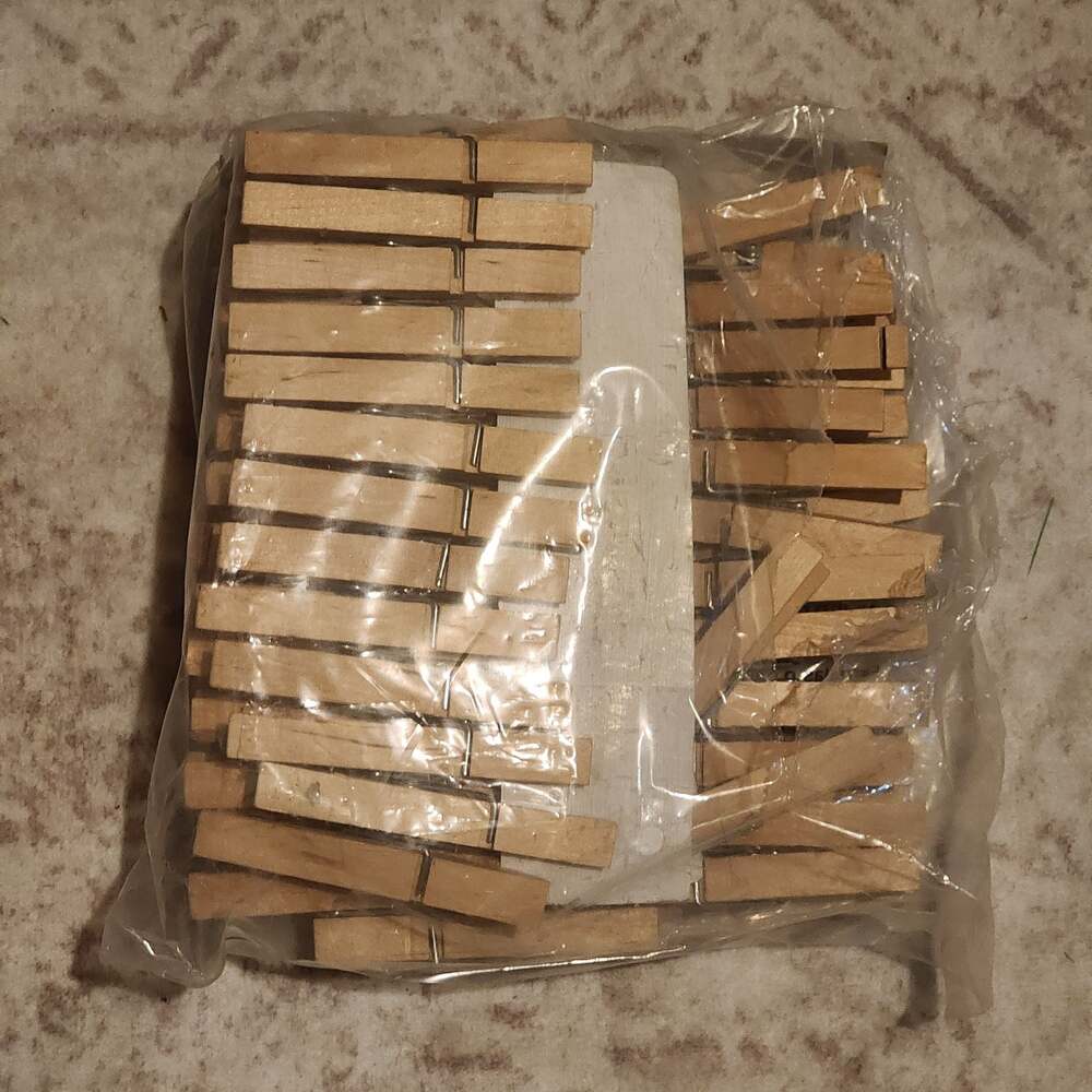 Walmart Store Brand Wooden Clothespins Bulk Pack